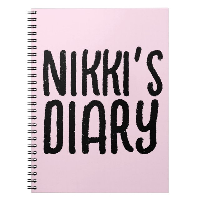 ESPIRAL AGENDA PERSONALIZADA COM NOME CADERNO DE NOTAS PER (Frente)