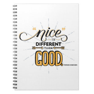 Espiral Agradável é diferente do que o bom caderno