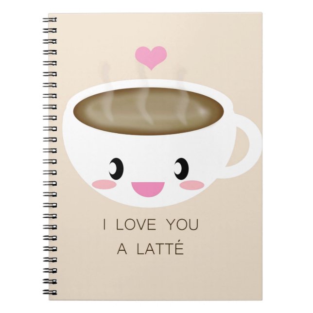 Espiral Ame-o um caderno de Latté (Frente)