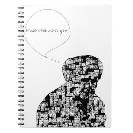 Espiral As palavras fazem o caderno | do homem escrever