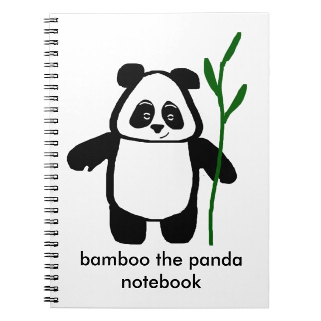 Espiral Bambu o caderno da panda (Frente)
