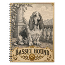 Basset Hound, Caderno de Cachorro de Herança Vinta