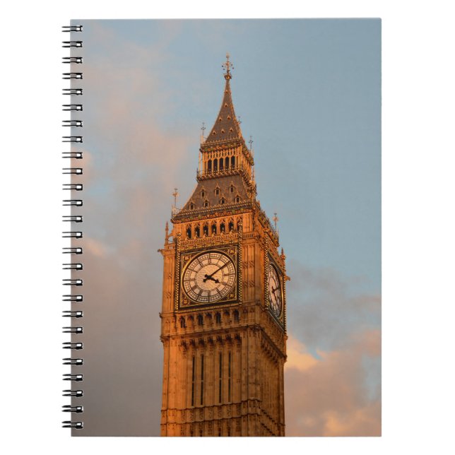 Espiral Big Ben no caderno de Londres (Frente)