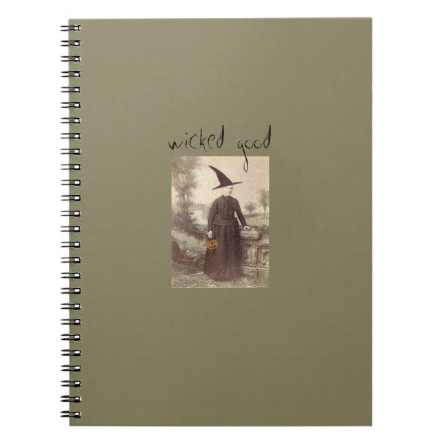 Espiral "Bom " caderno mau da bruxa da fazenda de (Frente)