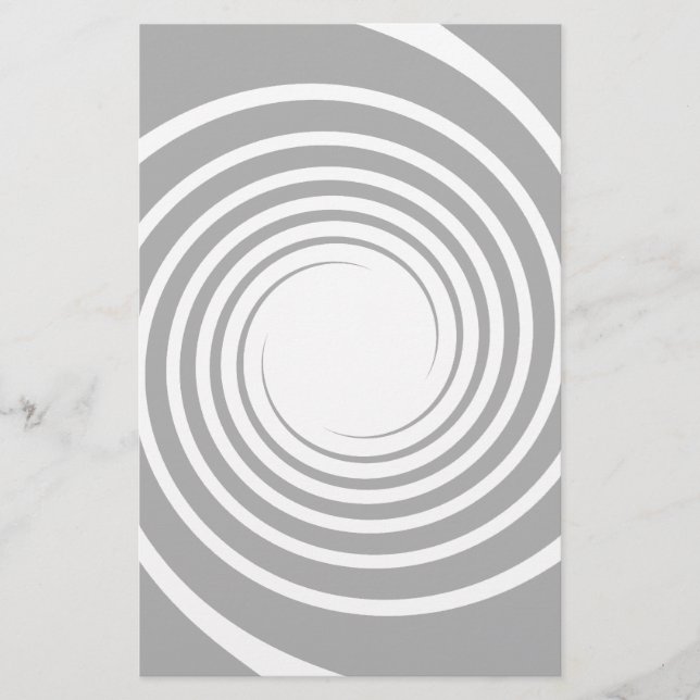 Espiral branca em cinzas leves. (Frente)