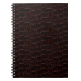 Espiral Caderno 4b do couro da pele de cobra -