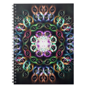 Espiral Caderno abstrato