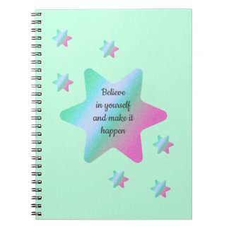 Espiral Caderno Acredite Em Si Mesmo E Faça Acontecer