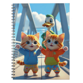 Espiral Caderno Adorável de Volta às Aulas para Crianças