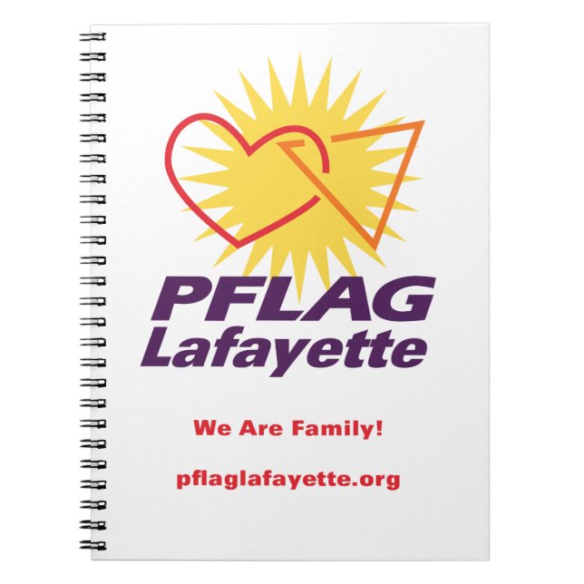 Espiral Caderno alinhado Lafayette de PFLAG (8,5" x 11") (Frente)