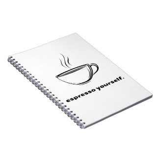 Espiral Caderno Amante de Café Espresso a Si Mesmo 