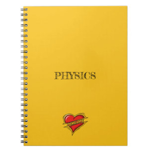 Espiral Caderno Amarelo Penelope Heart