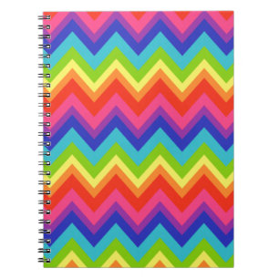Espiral Caderno Arco-Íris Brilhante