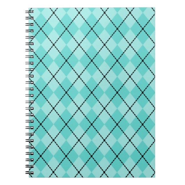 Espiral Caderno Argyle Bright Aqua (Frente)
