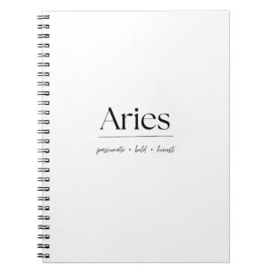 Espiral Caderno Áries - Signos do Zodíaco