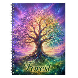 Espiral Caderno Árvore da Vida da Floresta