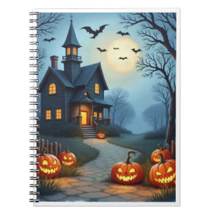 Espiral Caderno Assustador de Halloween