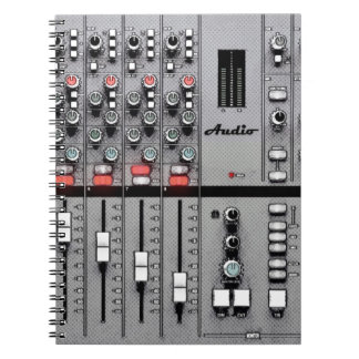 Espiral Caderno audio da folha do misturador "tome"