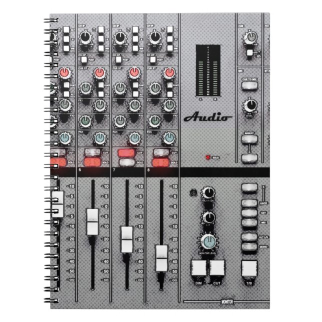 Espiral Caderno audio da folha do misturador "tome" (Frente)