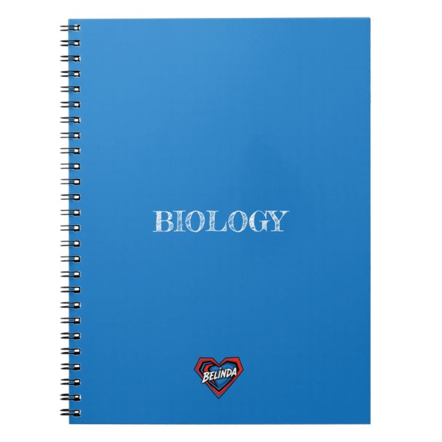 Espiral Caderno Azul Belinda Heart (Frente)