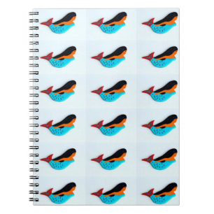 Espiral caderno azul das sereias