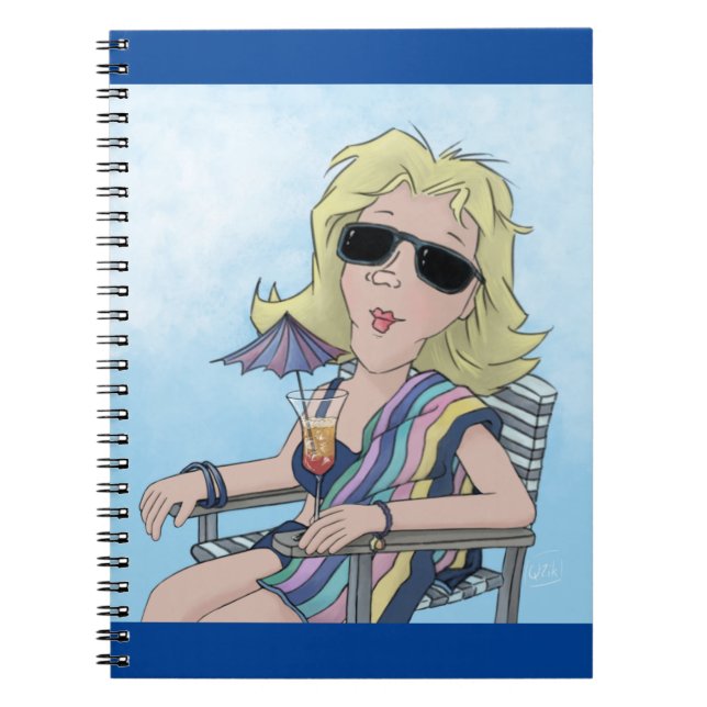 Espiral Caderno Beach Babe (Frente)
