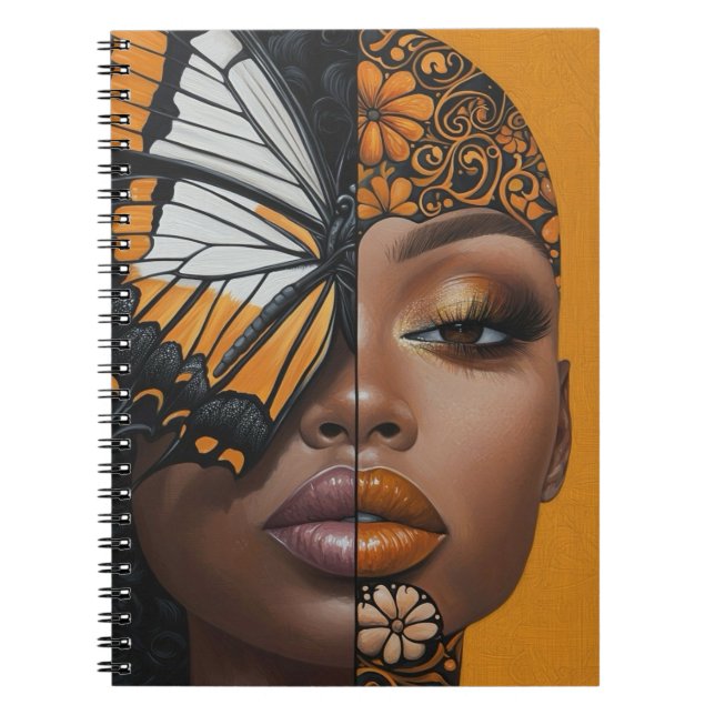 Espiral Caderno Beleza e Borboletas19 (Frente)