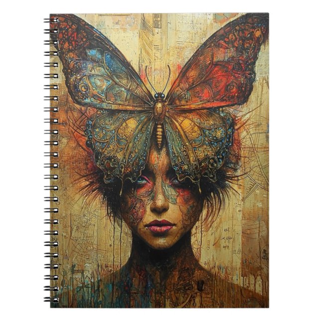 Espiral Caderno Beleza e Borboletas7 (Frente)