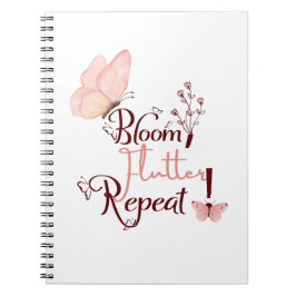 Espiral Caderno Bloom Flutter Repeat