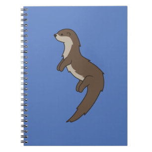 Espiral Caderno bonito da lontra