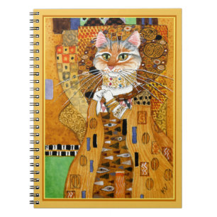 Espiral Caderno bonito da paródia do gato de Gustavo Klim
