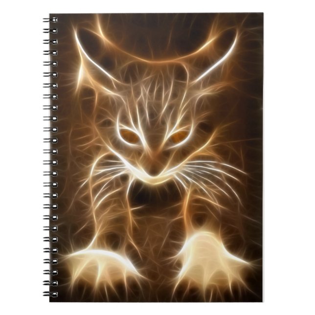 Espiral Caderno bonito do gatinho (Frente)