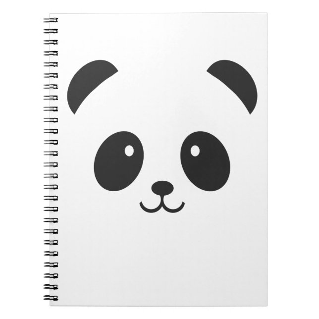 Espiral Caderno bonito e peluches da panda (Frente)