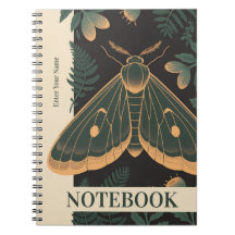 Caderno Botânico de Mariposas Personalizado – Nome