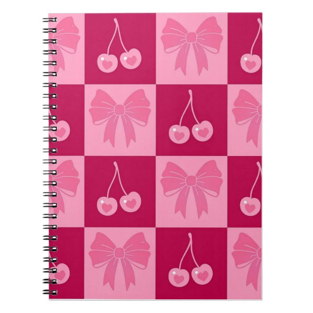 Espiral Caderno Bow and Cherry  (Frente)