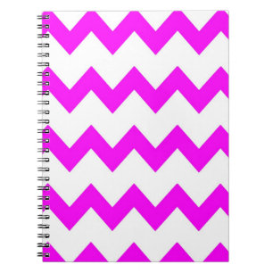 Espiral Caderno branco das vigas do rosa quente