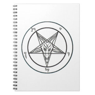 Espiral Caderno branco de Baphomet