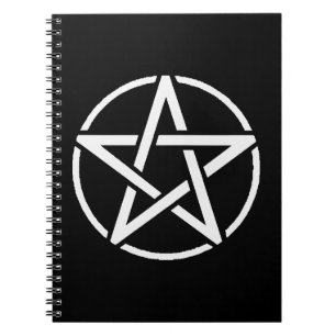 Espiral Caderno branco do Pentacle