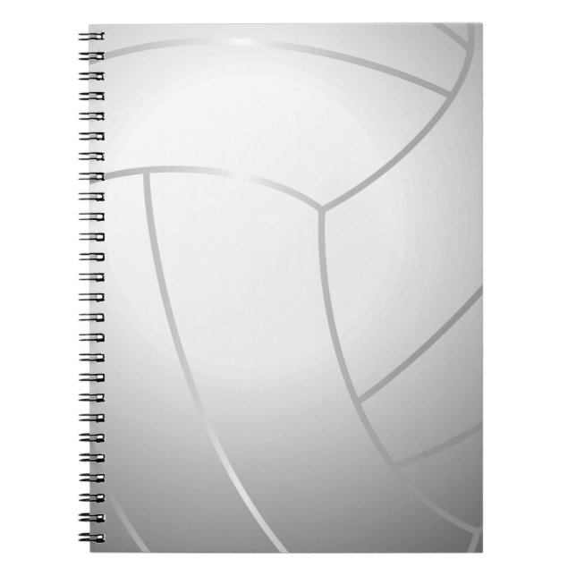 Espiral Caderno (branco) legal do voleibol (Frente)