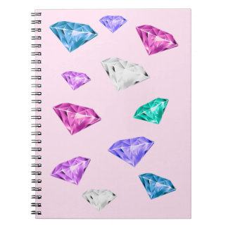Espiral Caderno Brilho de Diamante