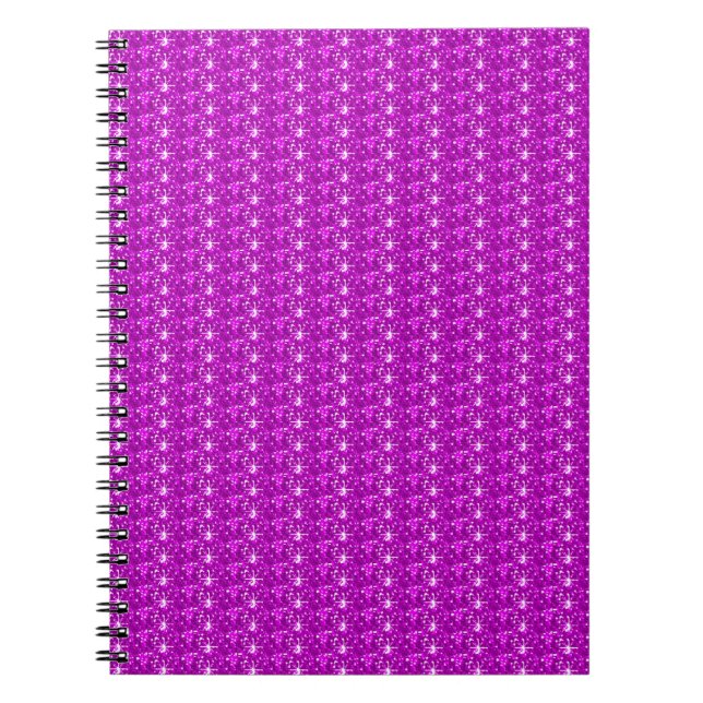 Espiral Caderno Brilho Rosa (Frente)