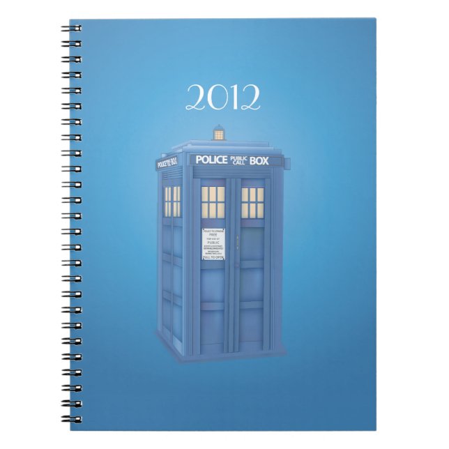 Espiral Caderno britânico de Callbox da polícia do vintage (Frente)