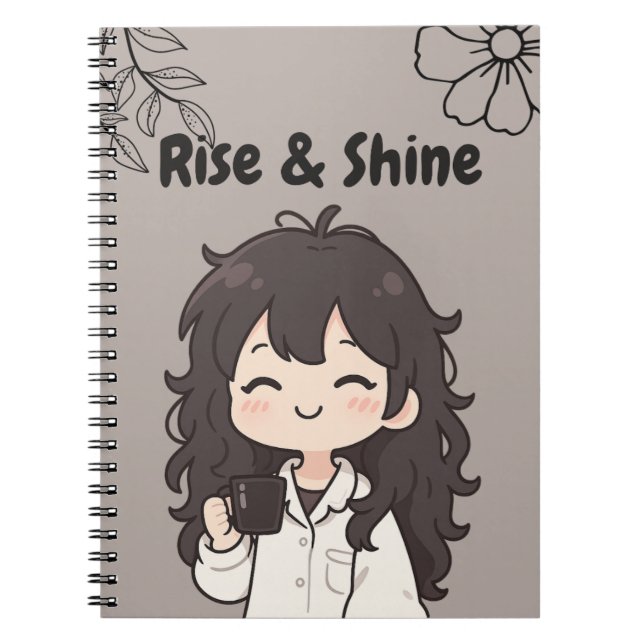 Espiral Caderno Brown Rise & Shine (Frente)