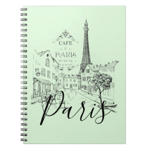 Espiral Caderno Cafe Paris