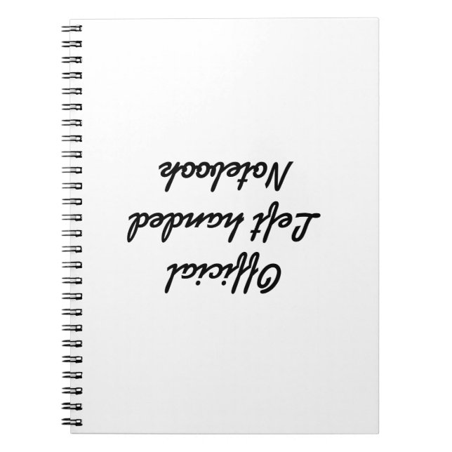 Espiral Caderno canhoto (Frente)