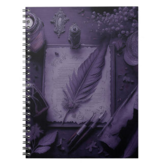 Espiral Caderno capa gótica