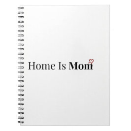 Espiral Caderno Casa é Mamãe | Presente do Dia das Mães |