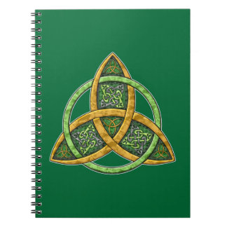 Espiral Caderno celta do nó da trindade