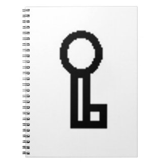 Espiral Caderno chave do logotipo