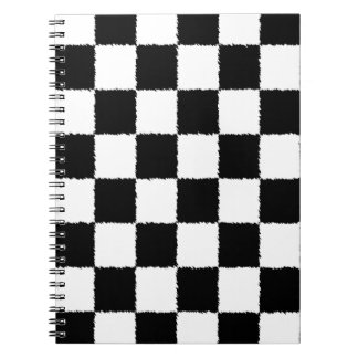 Espiral Caderno Checkered da bandeira